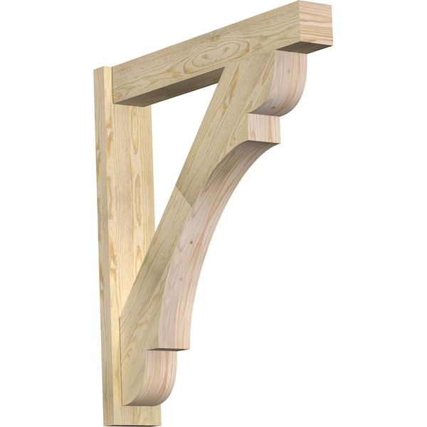 Ekena Millwork Olympic Block Rough Sawn Outlooker, Douglas Fir, 6"W x 34"D x 38"H OUT06X34X38OLY05RDF - main